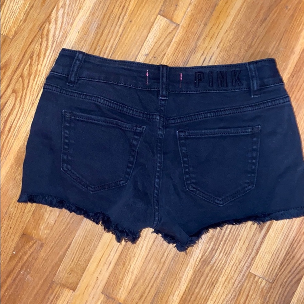 Black jean shorts. - Picture 2 of 5